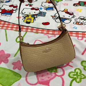 Coach Straw Shoulder Bag